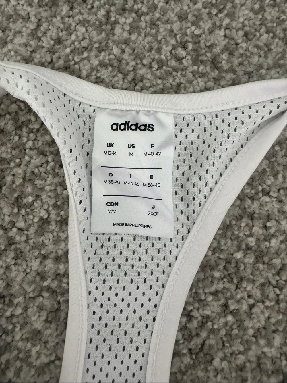 adidas Logo Racerback Tank Top - Picture 3 of 3